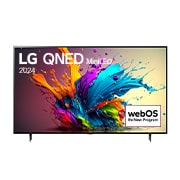 Front view of LG QNED TV, QNED90