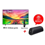 LG Combo Televisor QNED 75" QNED80 Procesador α7 AI 4K Gen 6 4K SMART TV ThinQ™ AI + Bocina portatil XBOOM Go XG5QBK Waterproof IP67 Bluetooth 20W Beat Lighting , 75QNED80XG5.BDL