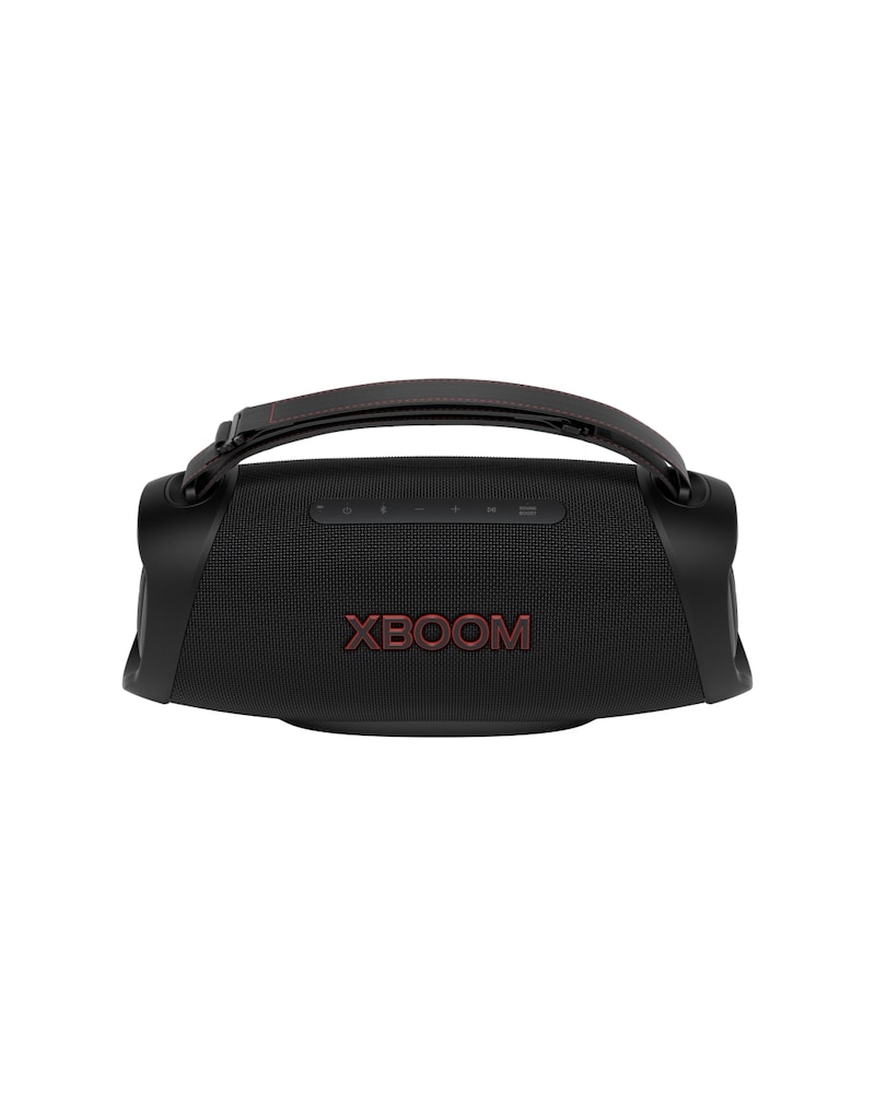 LG Bocina Portátil LG XBOOM 120W Woofer de 8" Sound Boost Light Studio IP67 Certificación MIL-STD-810, XG8T