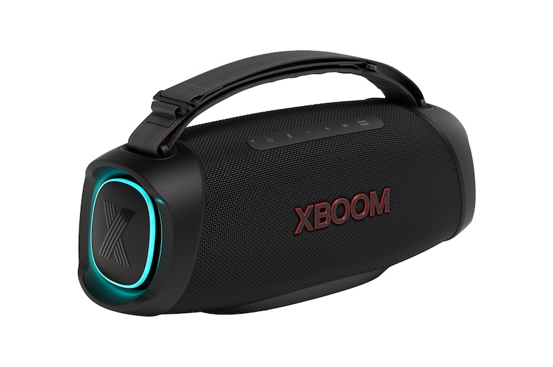 LG Bocina Portátil LG XBOOM 120W Woofer de 8" Sound Boost Light Studio IP67 Certificación MIL-STD-810, XG8T