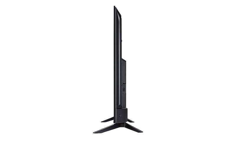 alt="Side view of LG UHD TV, UT73"