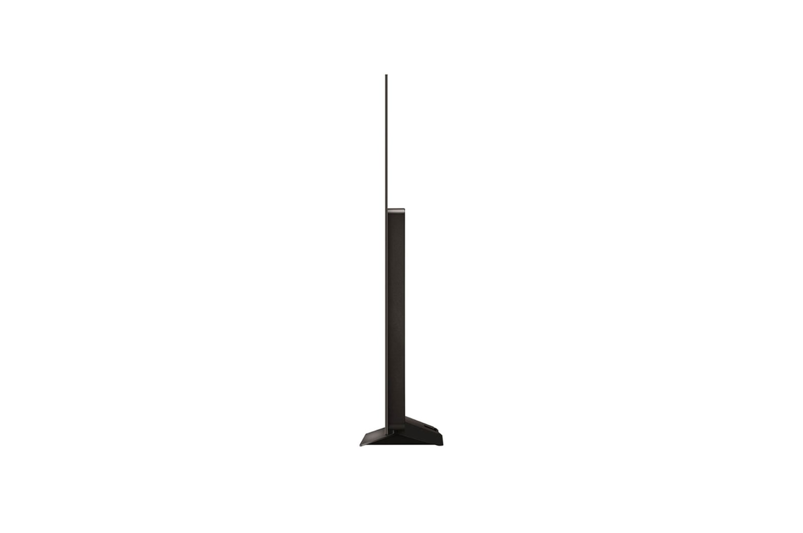 Vista lateral del LG OLED C4 fijado a la pared con el Synergy Bracket