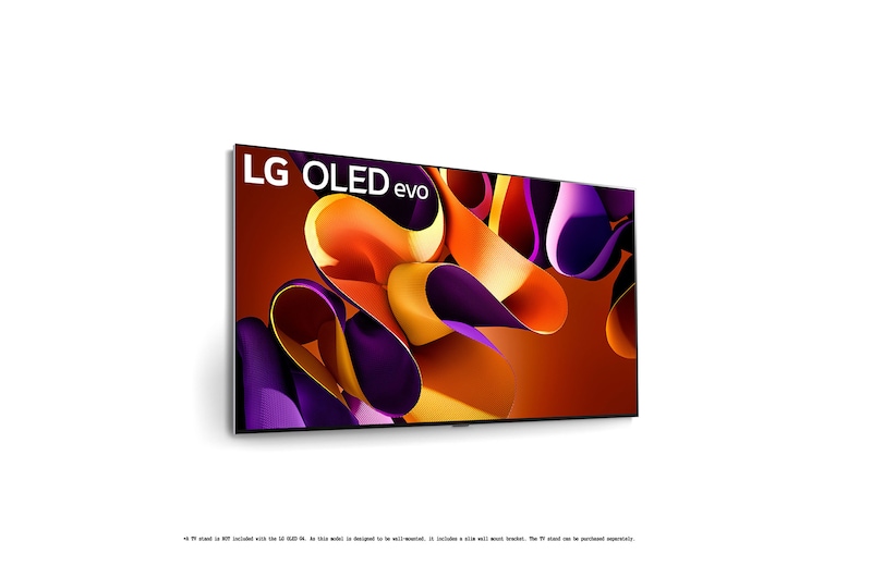 Vista trasera del LG OLED evo TV, OLED G4
