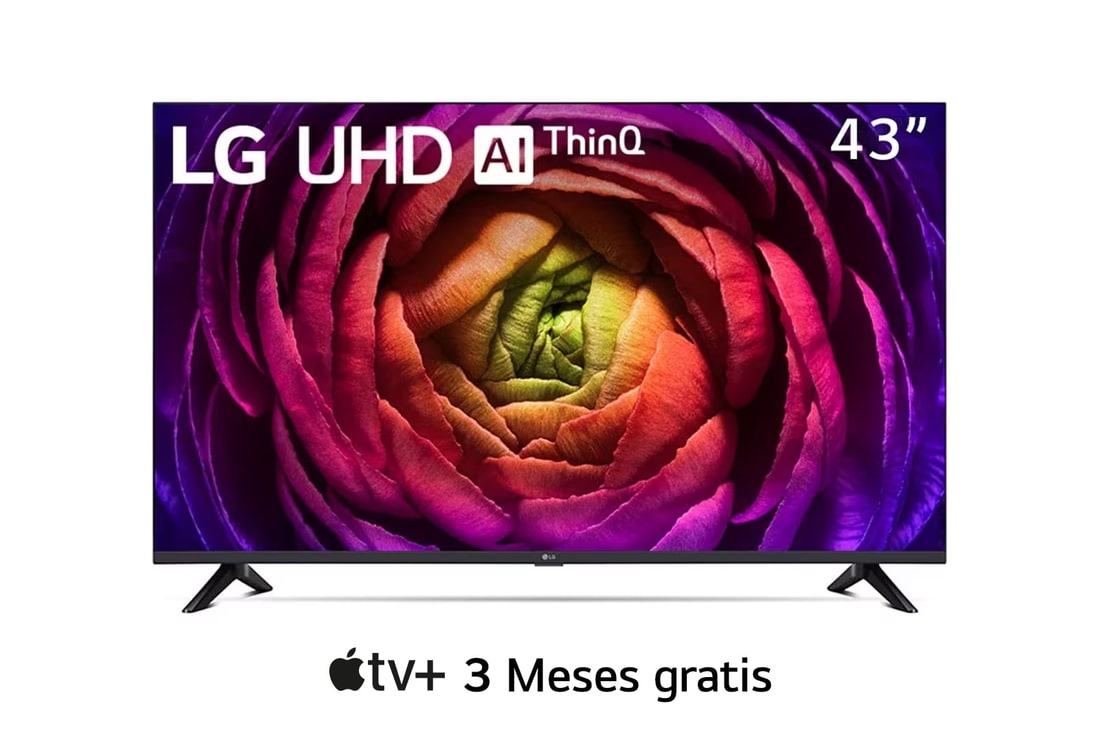LG Pantalla LG UHD 43" UR73 4K SMART TV con ThinQ AI , 43UR7300PSA