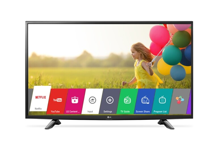Front view of LG LED Smart HD 32LH570B 32LH570B