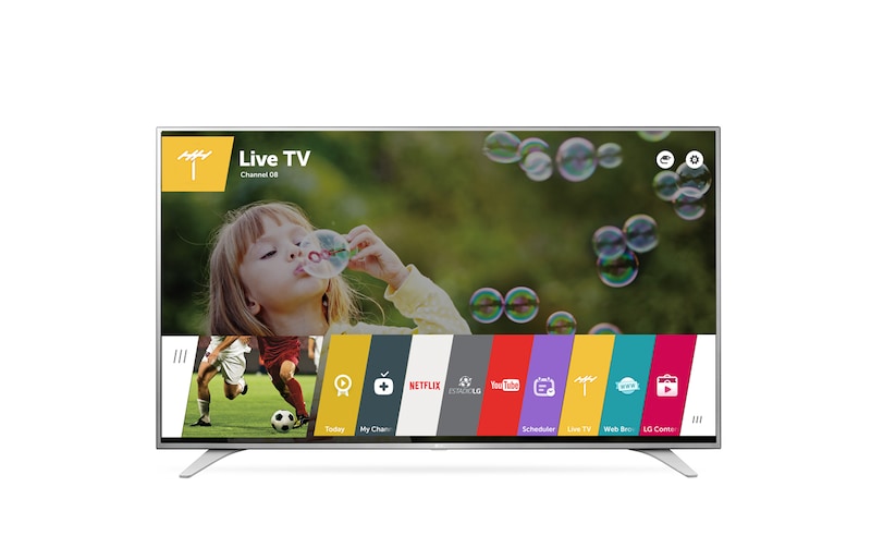 Front view of LG UHD 4K TV 43'' UH6500 43UH6500