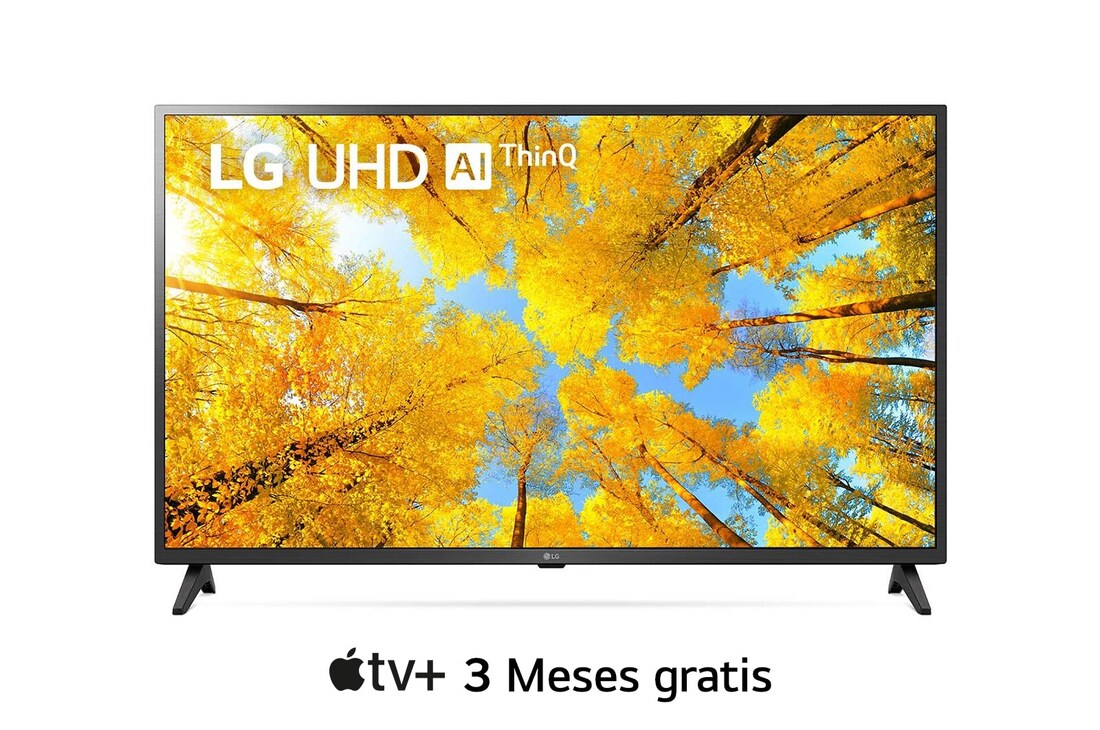 LG Pantalla LG UHD AI ThinQ 43'' UQ74 4K Smart TV, 43UQ7400PSF