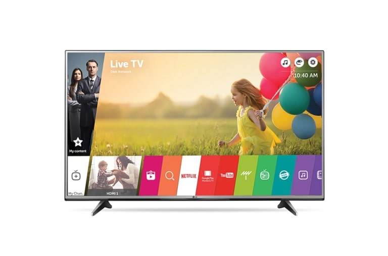 Front view of LG UHD 4K TV 55UH6150 55UH6150