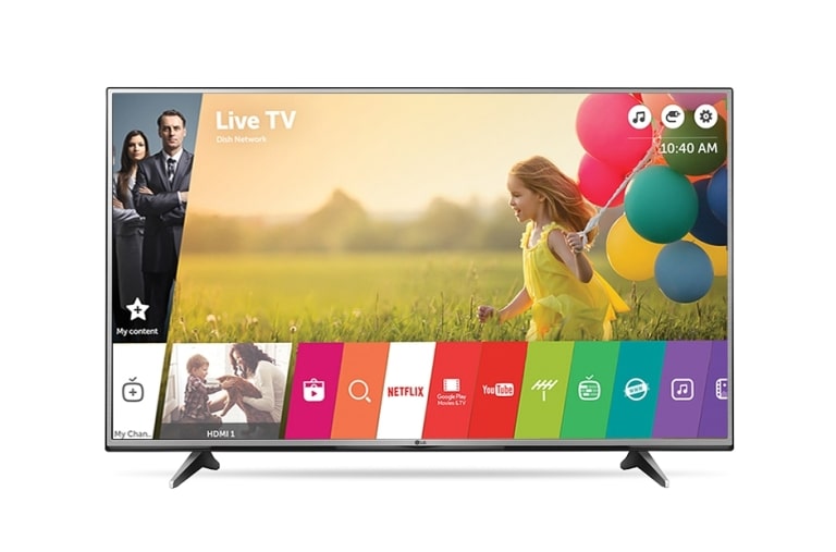 Front view of LG UHD TV 55UH6230