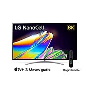 Front view of  TV 65" 8K | NanoCell TV | SMART TV | Colores Puros en 8K Real | Procesador AI α9 Gen 3 | ThinQ™ AI | Dolby Vision - Atmos | Entretenimiento sin limites 65NANO96SNA