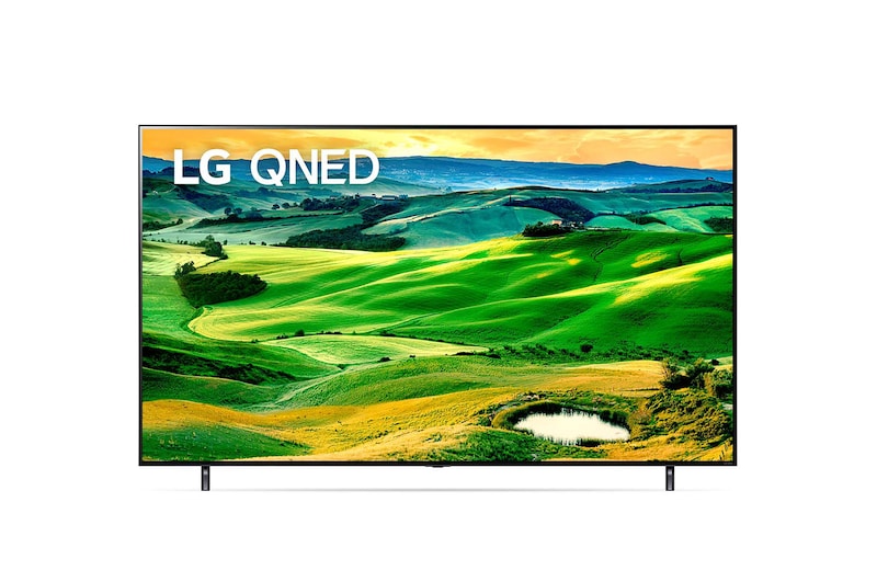 Front view of LG QNED 65'' QNED7S Smart TV con ThinQ AI (Inteligencia Artificial) 65QNED7SSQA