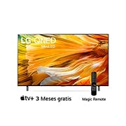 LG QNED Mini LED 65'' QNED90 4K Smart TV con ThinQ AI (Inteligencia Artificial), Procesador α7 Gen4 AI , Una vista frontal del televisor LG QNED, 65QNED90SPA, thumbnail 1