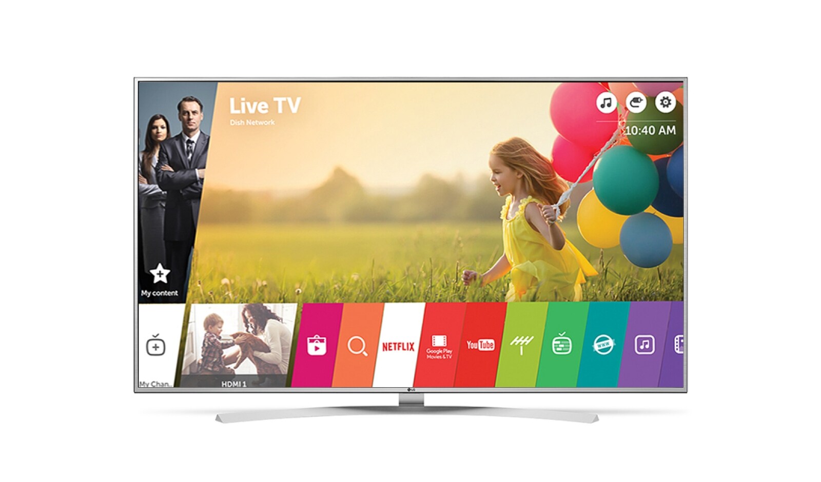 Front view of LG UHD 4K TV 65UH7700 65UH7700