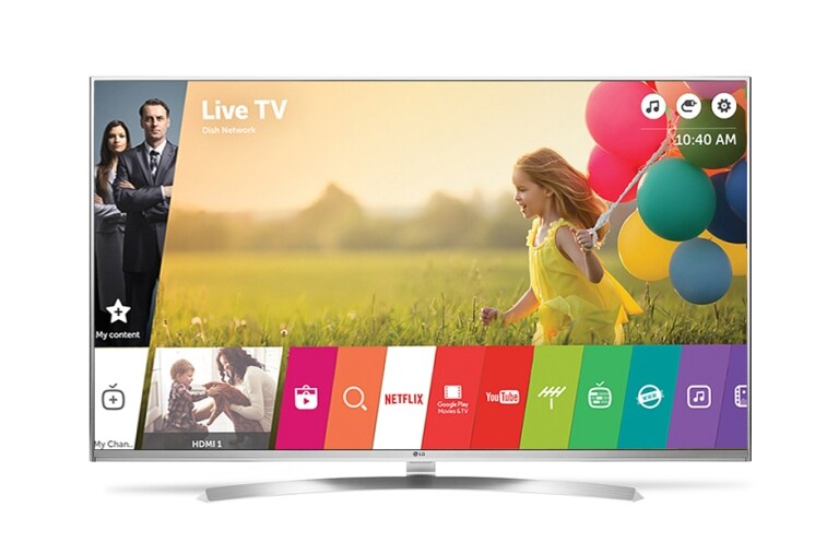 Front view of LG UHD 4K TV 65UH8500 65UH8500