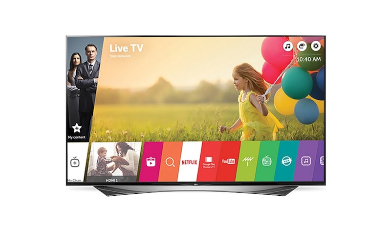 Front view of LG SUPER UHD TV 79UH9530