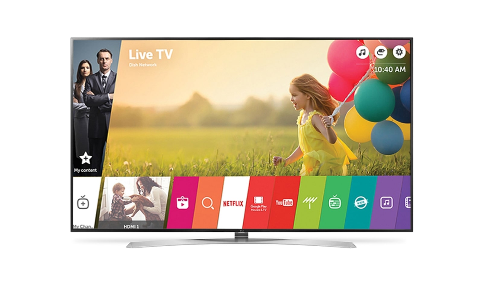 Front view of LG SUPER UHD TV 86UH9550