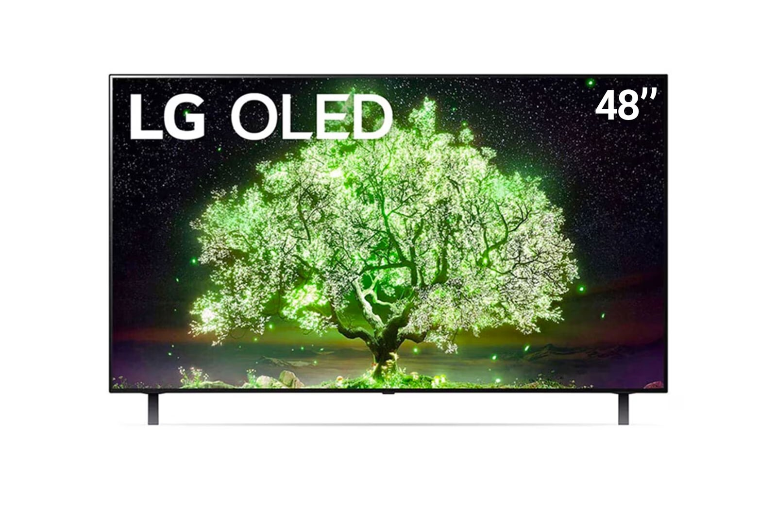 LG OLED 48'' A1 4K Smart TV con ThinQ AI (Inteligencia Artificial), Procesador α7 Gen4 AI, OLED48A1PSA