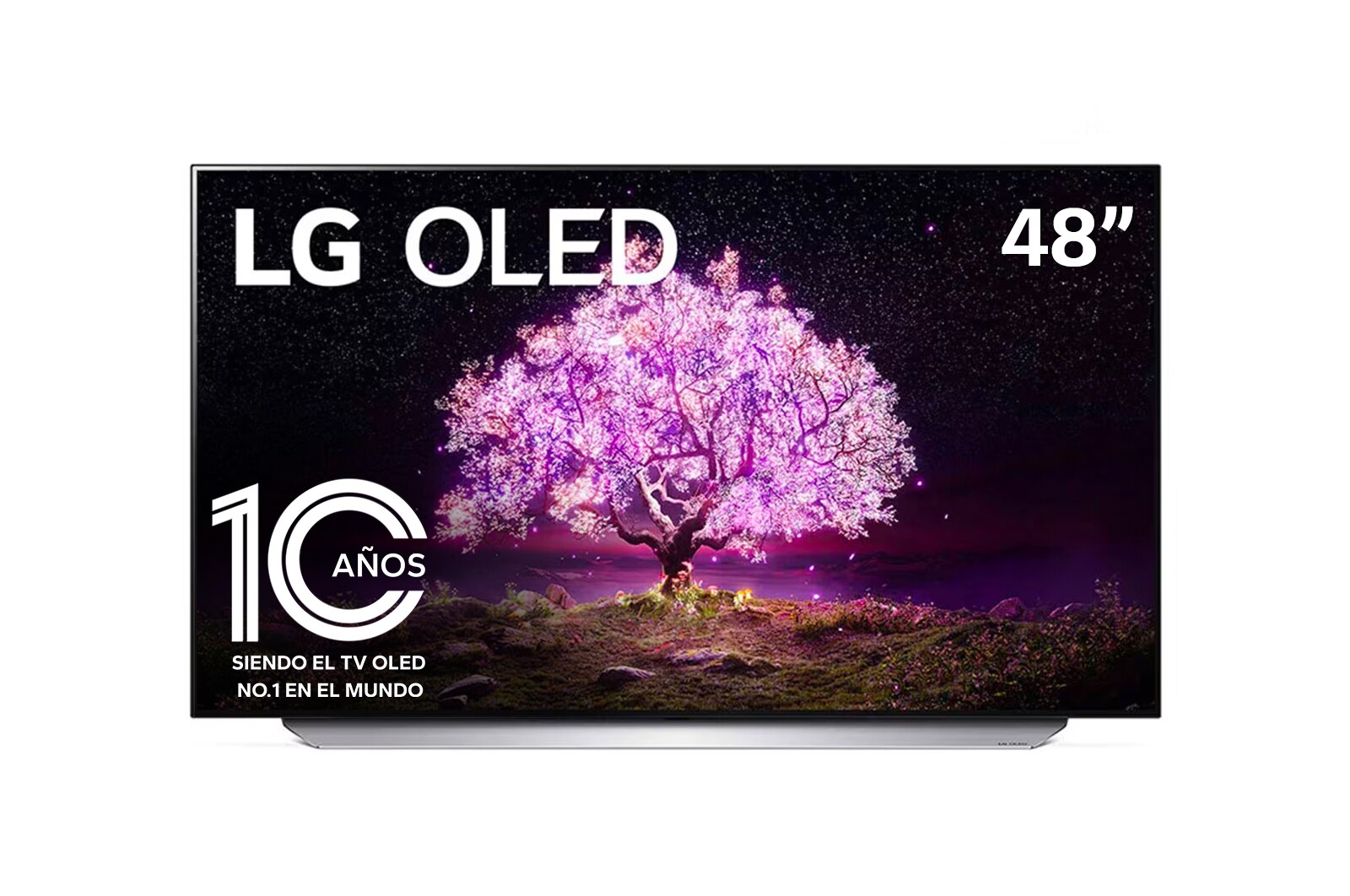 LG OLED 48" C1 4K Smart TV con ThinQ AI (Inteligencia Artificial), Procesador α9 Gen4 AI , OLED48C1PSA