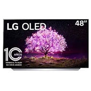 LG OLED 48" C1 4K Smart TV con ThinQ AI (Inteligencia Artificial), Procesador α9 Gen4 AI , OLED48C1PSA