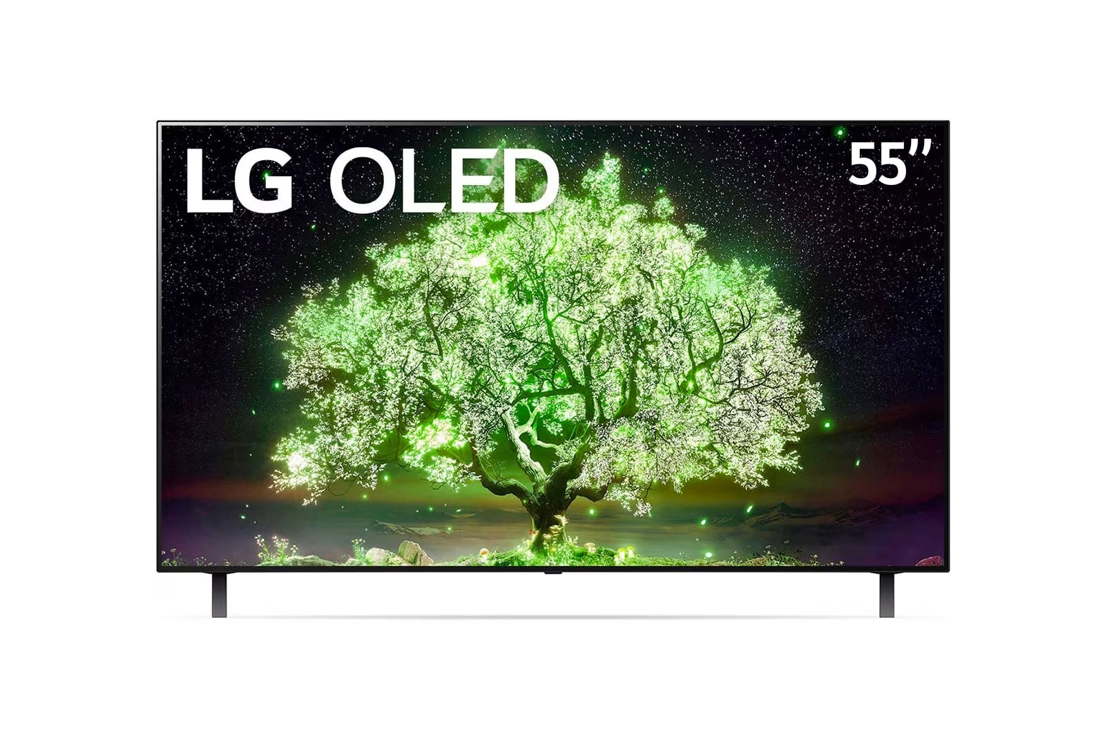 LG OLED 55" A1 4K Smart TV con ThinQ AI (Inteligencia Artificial), Procesador α7 Gen4 AI , OLED55A1PSA