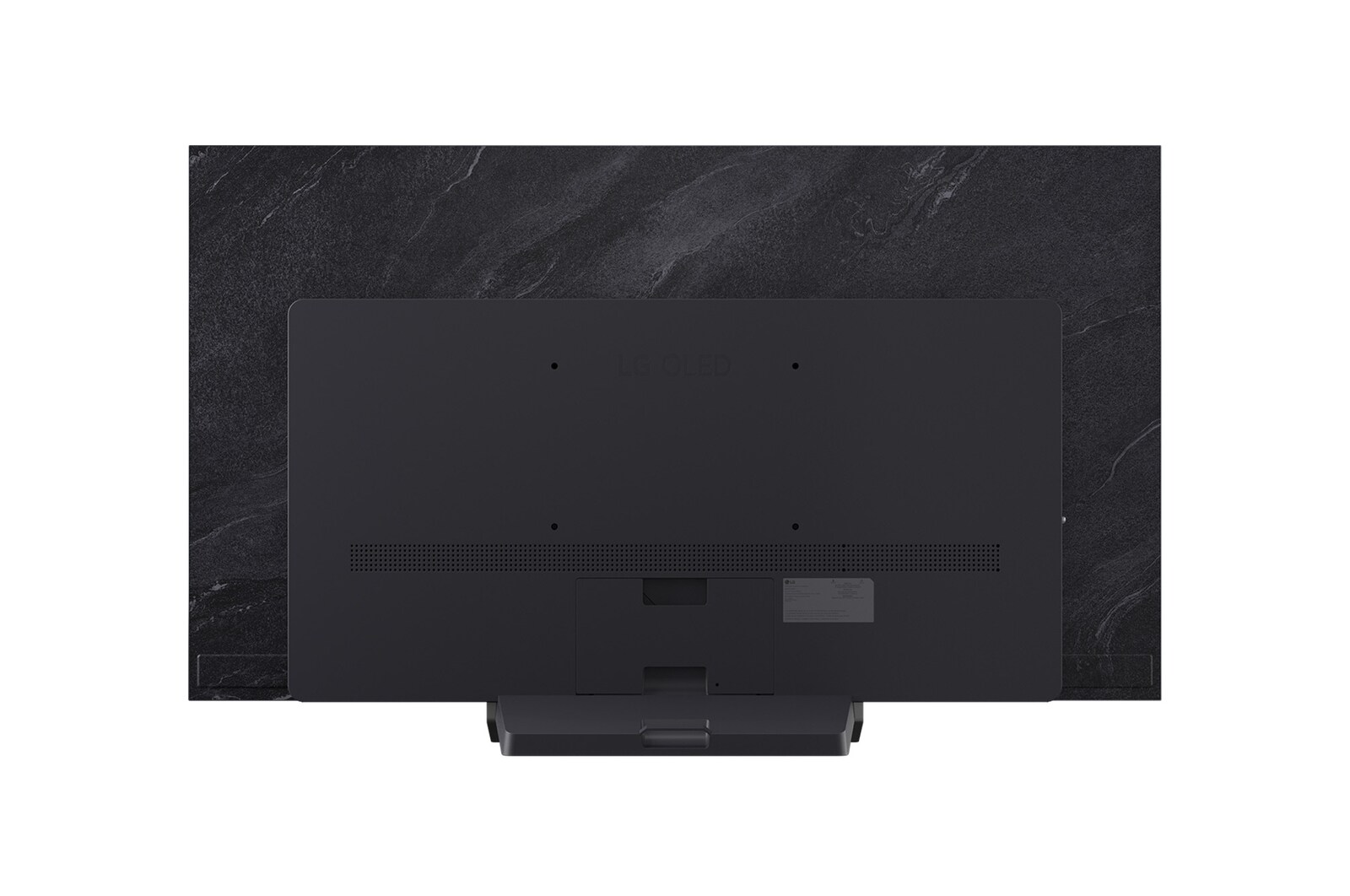 Vista trasera de la Smart TV LG OLED evo AI C5 4K.