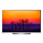 Front view of TV LG OLED 65&#34;- HDR Dolby Vision &#43; Technicolor - Procesador Alpha9 - Sonido Dolby Atmos OLED65E8PDA
