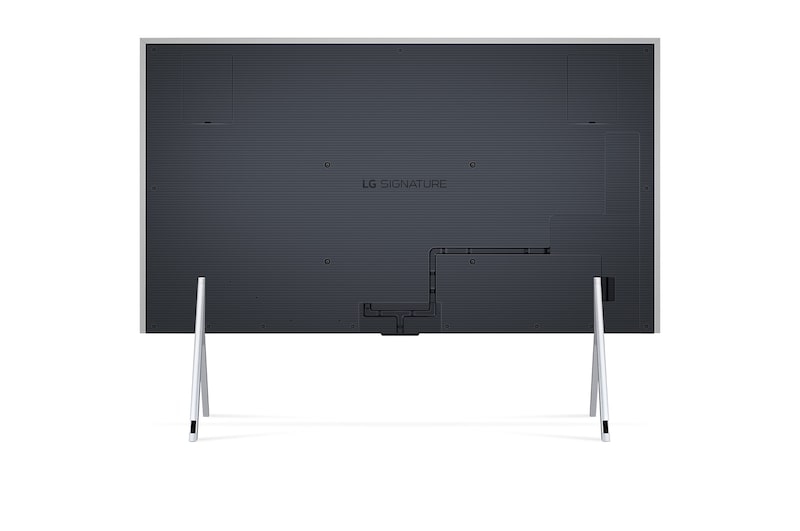 Vista trasera del televisor LG OLED evo, OLED M4