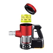 LG Promoción A9 + Total Care Kit Gratis LG CordZero™ A9 Aspiradora de Mano Inalámbrica - Rojo Matte  CordZero mantiene tu hogar libre de bacterias, A905RM.BBRELGA
