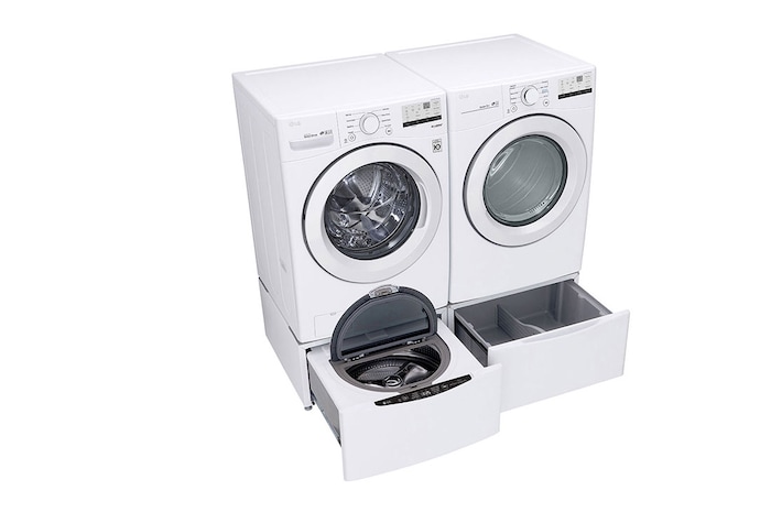 LG 20kg Secadora a Gas de Carga Frontal & Smart Diagnosis, Color Blanco, DF20WV2W