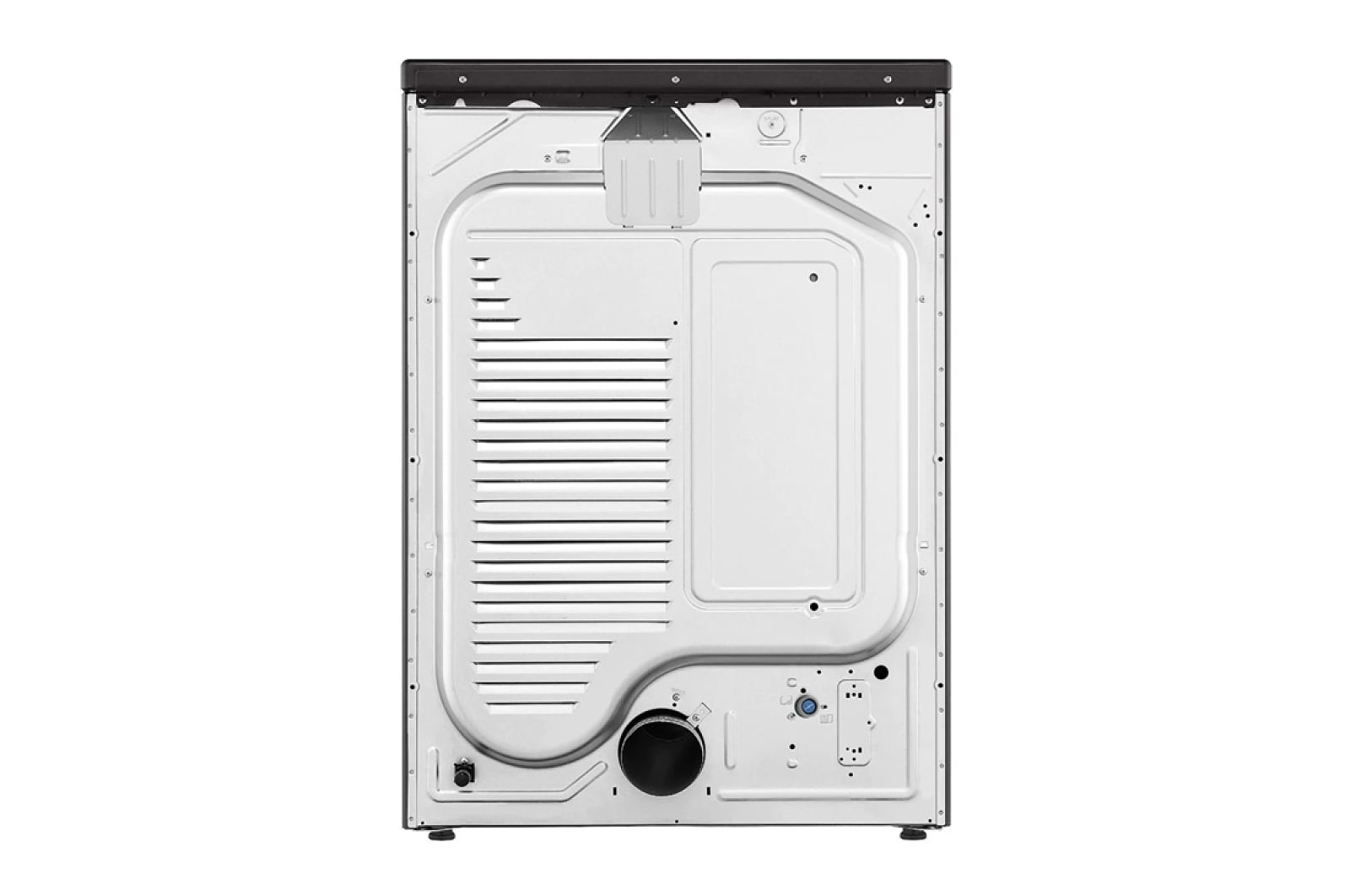 LG 22kg Secadora a Gas de Carga Frontal con TurboSteam™ & SmartThinQ(Wi-Fi), Color Acero Negro, DF22BV2BR