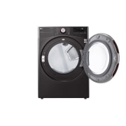 LG 22kg Secadora a Gas de Carga Frontal con TurboSteam™ & SmartThinQ(Wi-Fi), Color Acero Negro, DF22BV2BR