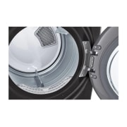 LG 22kg Secadora a Gas de Carga Frontal con TurboSteam™ & SmartThinQ(Wi-Fi), Color Acero Negro, DF22BV2BR