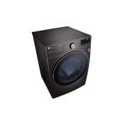 LG 22kg Secadora a Gas de Carga Frontal con TurboSteam™ & SmartThinQ(Wi-Fi), Color Acero Negro, DF22BV2BR