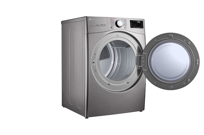 LG 22kg Secadora Electrica de Carga Frontal con Vapor & SmartThinQ(Wi-Fi), Color Acero, DF22VV2SBE