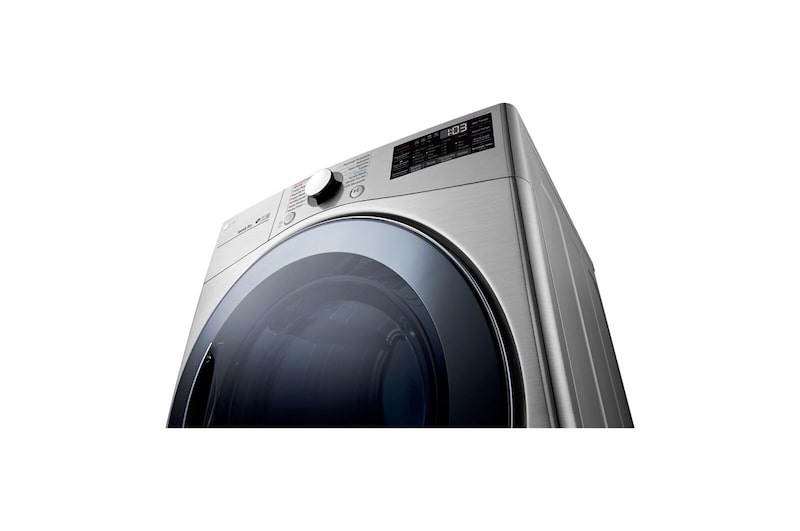 LG 22kg Secadora Electrica de Carga Frontal con Vapor & SmartThinQ(Wi-Fi), Color Acero, DF22VV2SBE