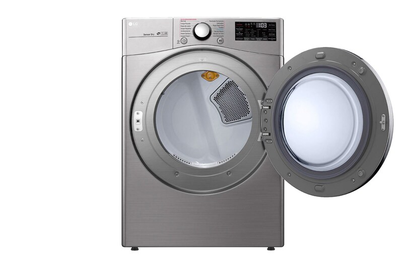 LG 22kg Secadora Electrica de Carga Frontal con Vapor & SmartThinQ(Wi-Fi), Color Acero, DF22VV2SBE