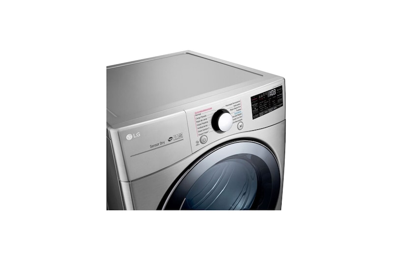 LG 22kg Secadora Electrica de Carga Frontal con Vapor & SmartThinQ(Wi-Fi), Color Acero, DF22VV2SBE