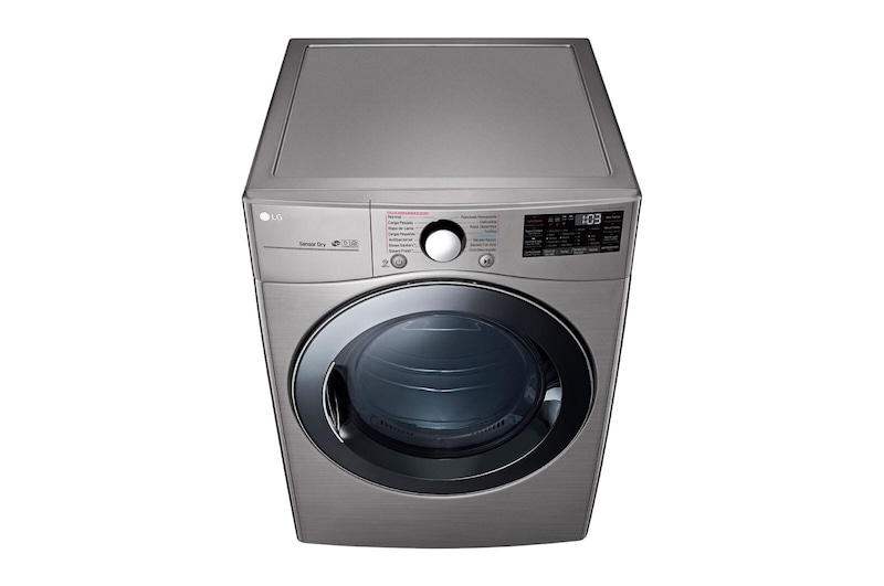 LG 22kg Secadora Electrica de Carga Frontal con Vapor & SmartThinQ(Wi-Fi), Color Acero, DF22VV2SBE