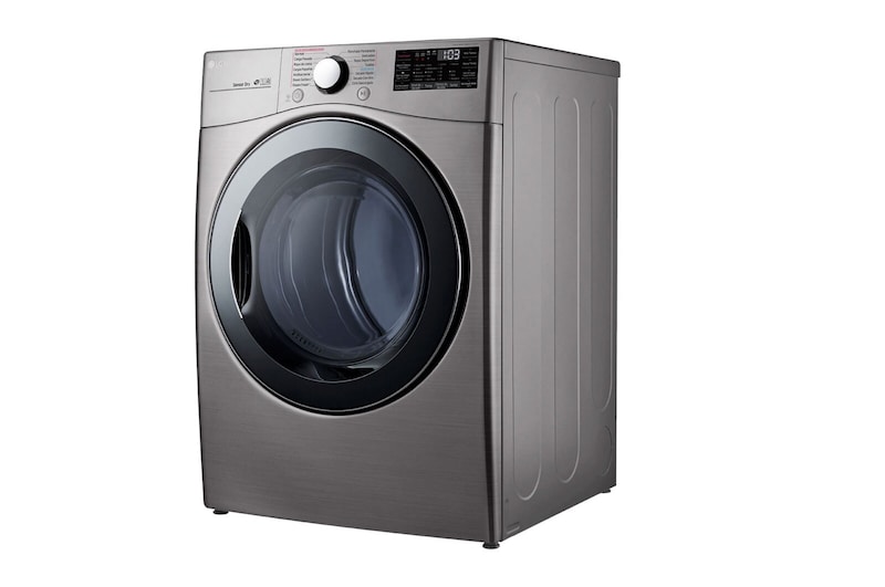LG 22kg Secadora Electrica de Carga Frontal con Vapor & SmartThinQ(Wi-Fi), Color Acero, DF22VV2SBE