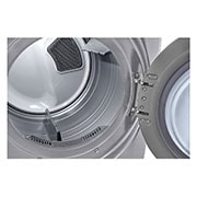 LG 22kg Secadora Electrica de Carga Frontal con Vapor & SmartThinQ(Wi-Fi), Color Acero, DF22VV2SBE