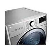 LG 20kg Secadora a Gas de Carga Frontal con Vapor & SmartThinQ(Wi-Fi), Color Acero, DF22VV2SBG
