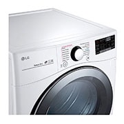 LG Secadora Carga Frontal con Sensor de secado Sensor Dry y conectividad ThinQ™ 22 Kg - Blanco, DF22WV2BR.ABWEECD