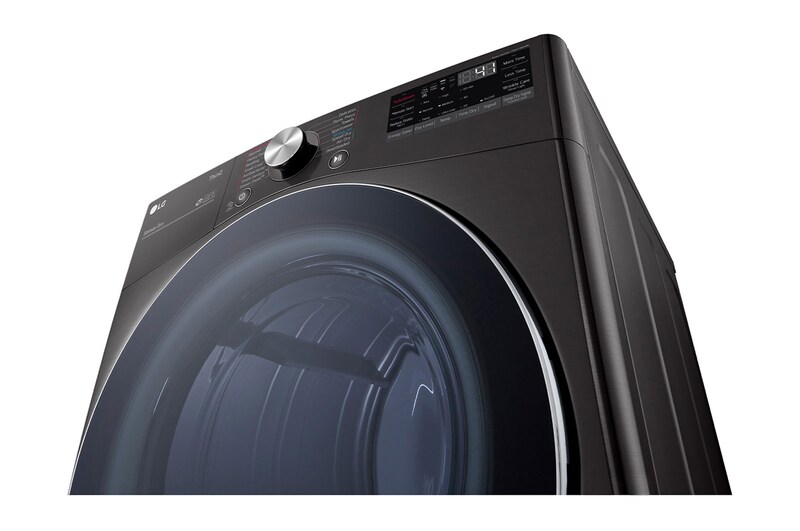 LG Secadora Eléctrica Carga Frontal 7.4p³ TurboSteam™ ThinQ™ Color Negro, DF25BFXS6BE