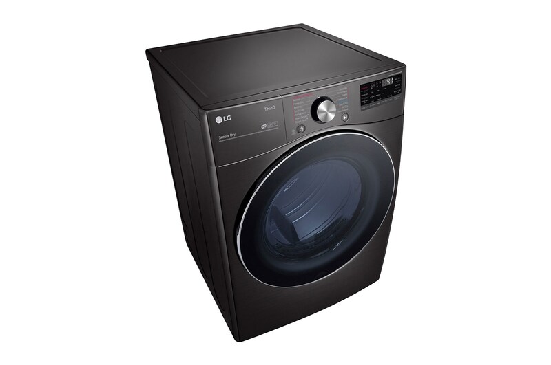 LG Secadora Eléctrica Carga Frontal 7.4p³ TurboSteam™ ThinQ™ Color Negro, DF25BFXS6BE