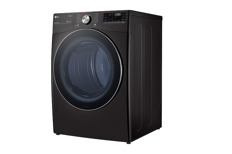 LG Secadora Eléctrica Carga Frontal 7.4p³ TurboSteam™ ThinQ™ Color Negro, DF25BFXS6BE