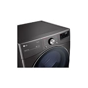 LG Secadora Eléctrica Carga Frontal 7.4p³ TurboSteam™ ThinQ™ Color Negro, DF25BFXS6BE