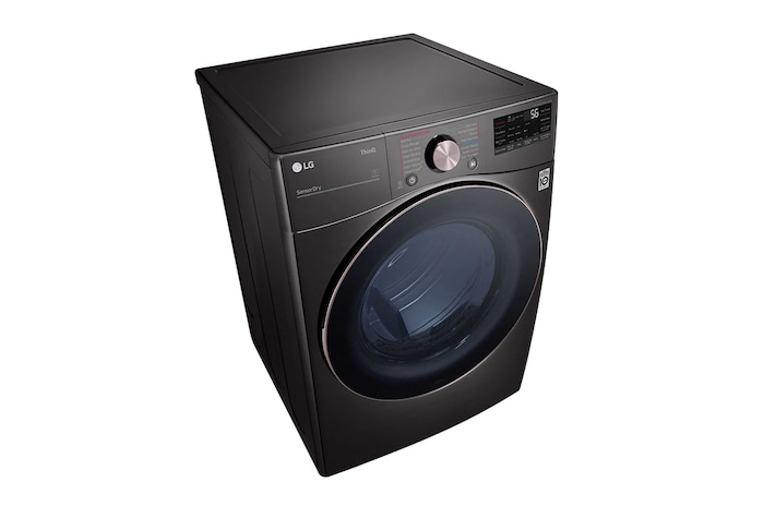 LG Secadora a Gas Carga Frontal 7.4p³  Smart Diagnosis™ Color Negro, DF50BV2BR