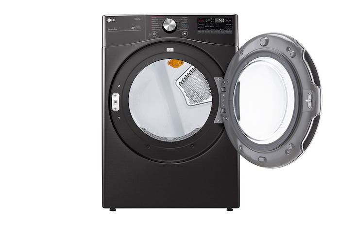 LG Secadora Eléctrica Carga Frontal 7.4p³ TurboSteam™ ThinQ™ Color Negro, DF50BV2BRE
