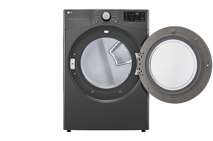 LG Secadora Eléctrica Carga Frontal 7.4pᶟ Sensor Dry Smart Diagnosis™ Middle Black, DF50MV2S6WE