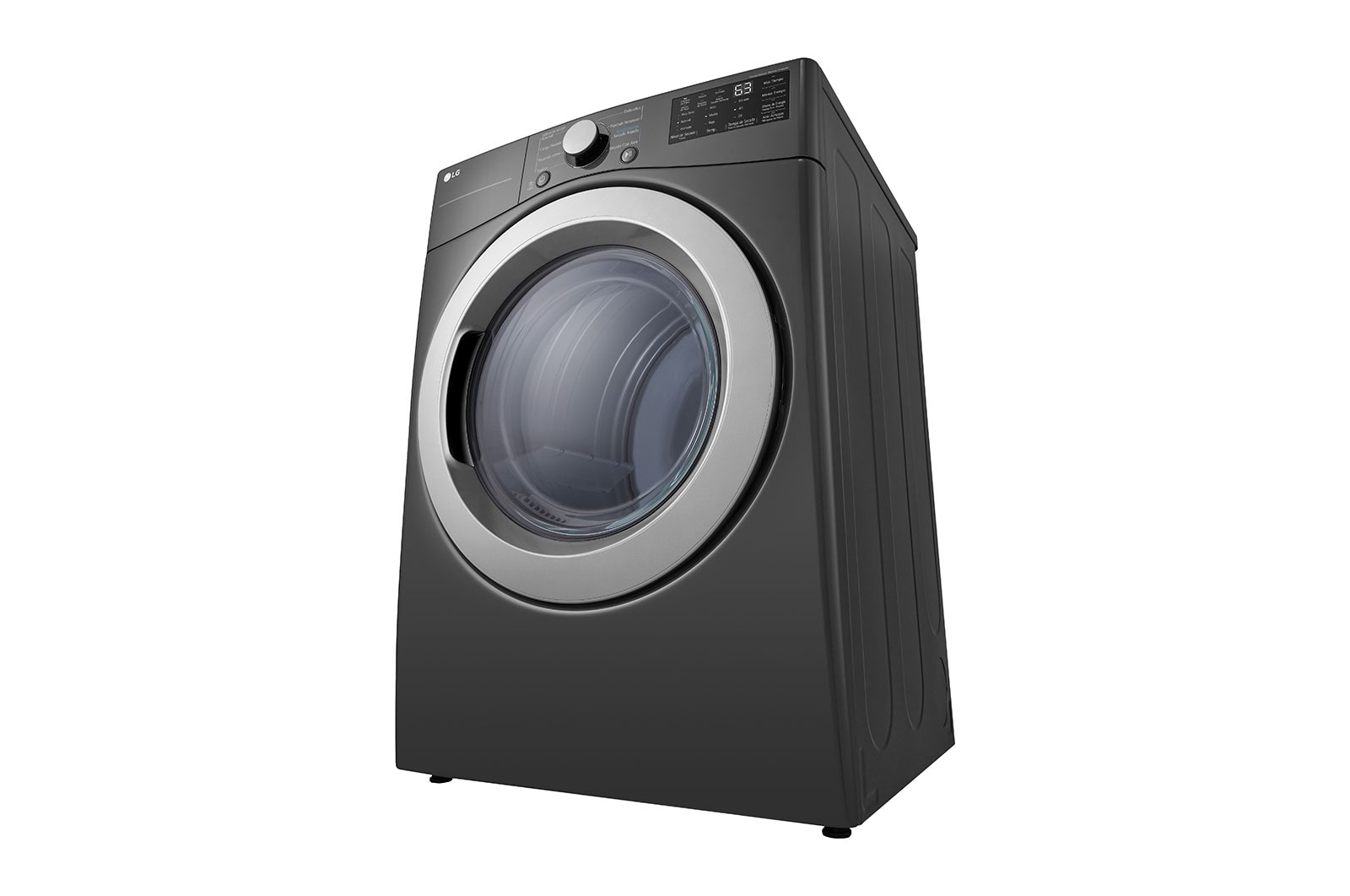 LG Secadora Eléctrica Carga Frontal 7.4pᶟ Sensor Dry Smart Diagnosis™ Middle Black, DF50MV2S6WE
